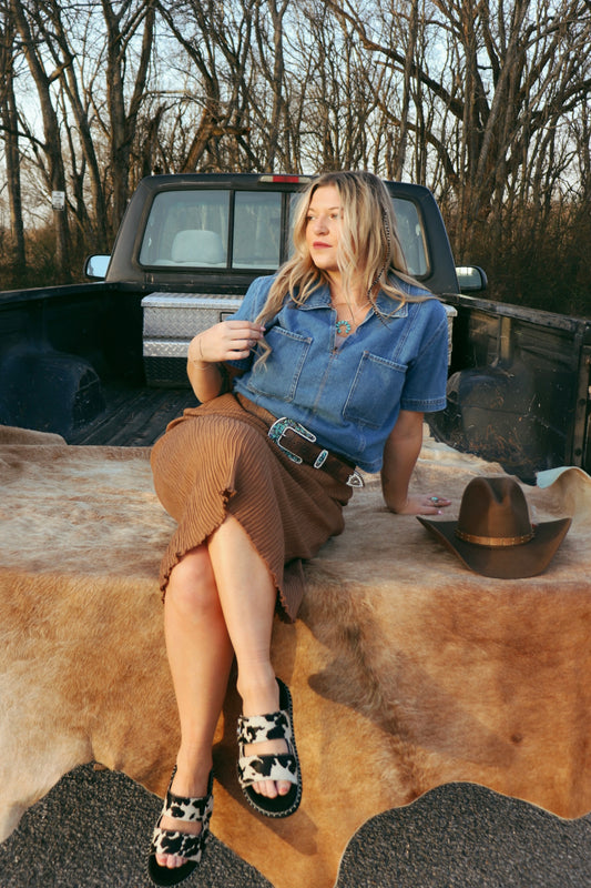 Ava Denim Top