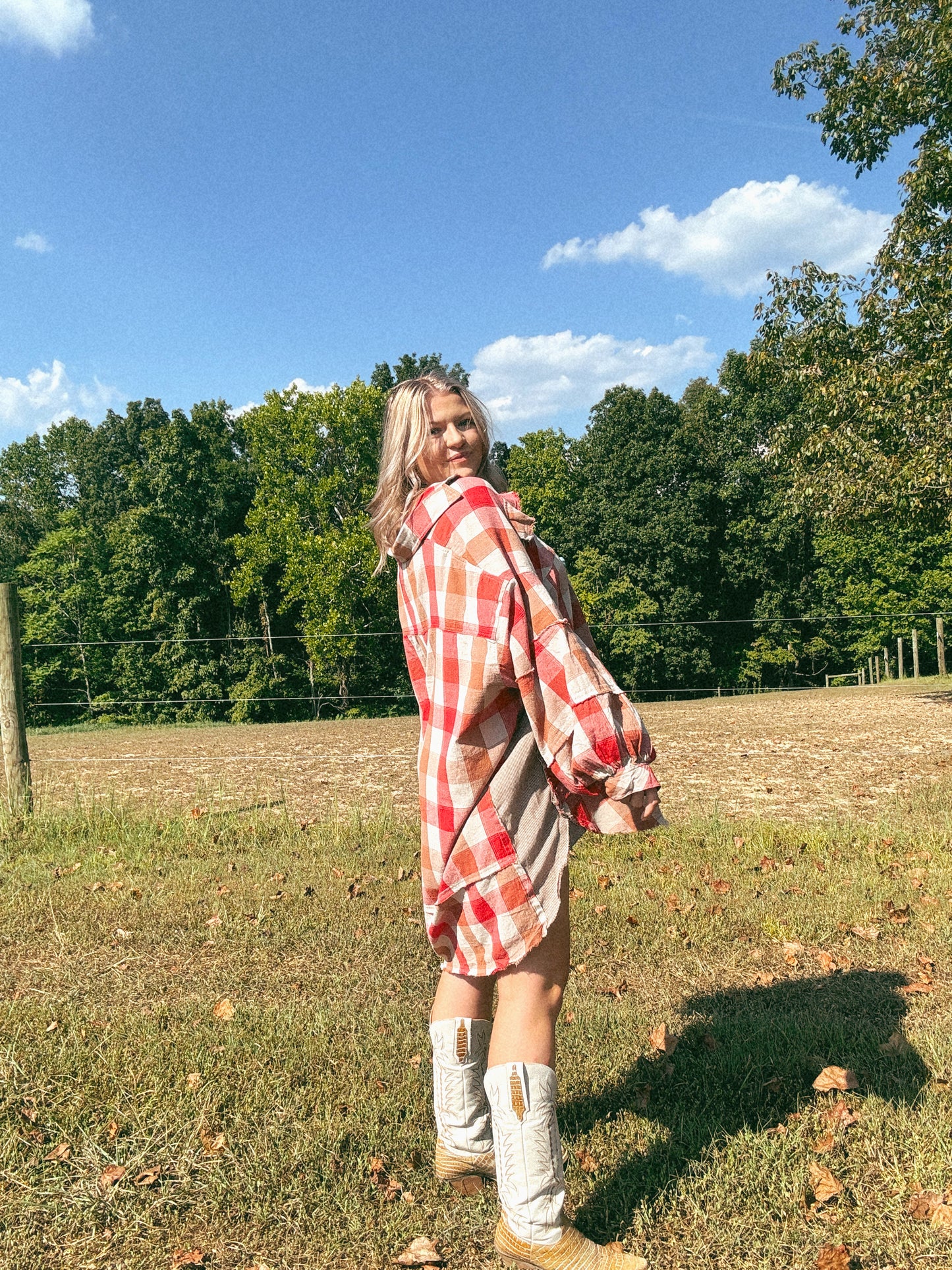 Strawberry Field Button Dress