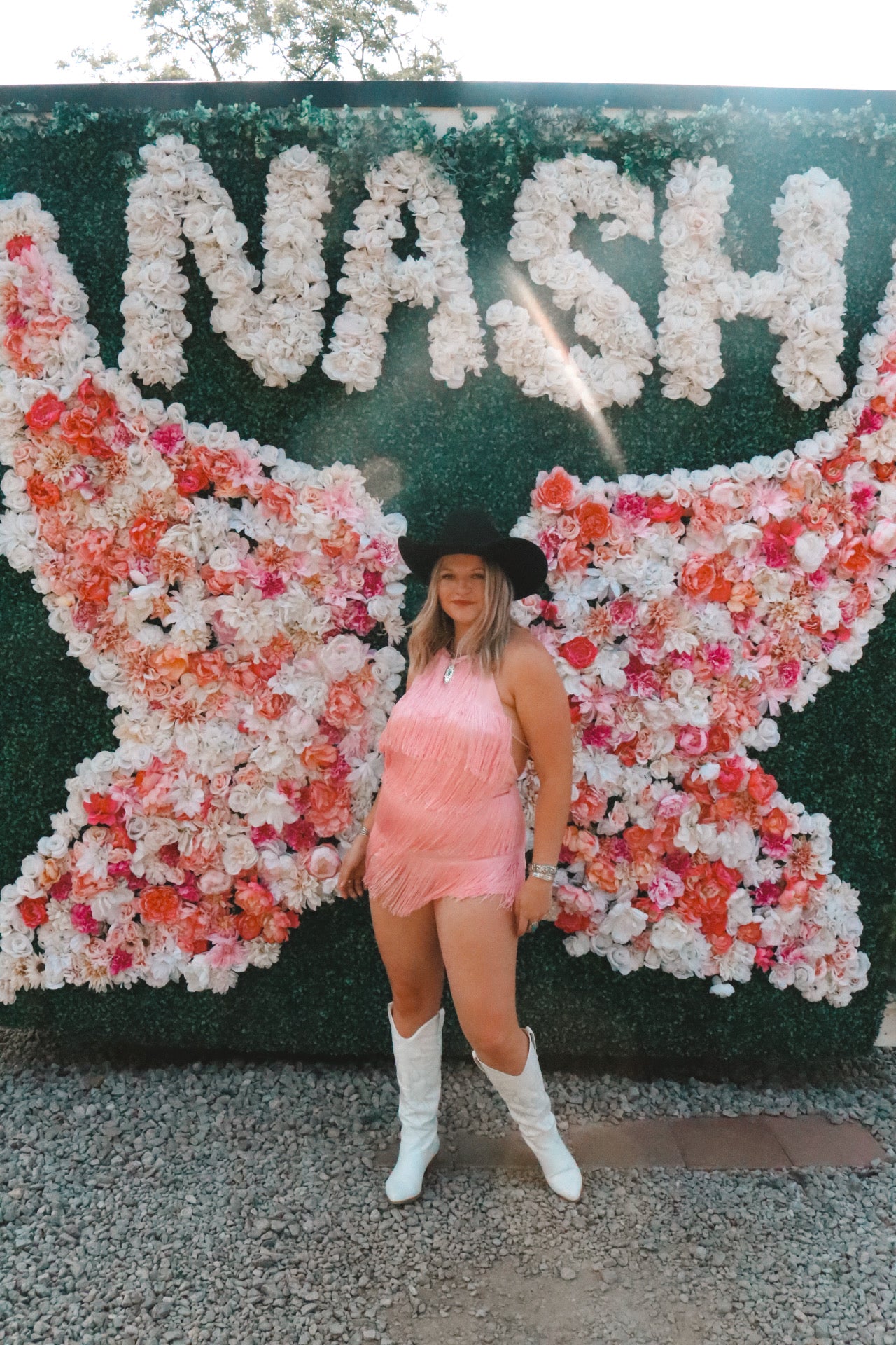 Pink Fringe Romper