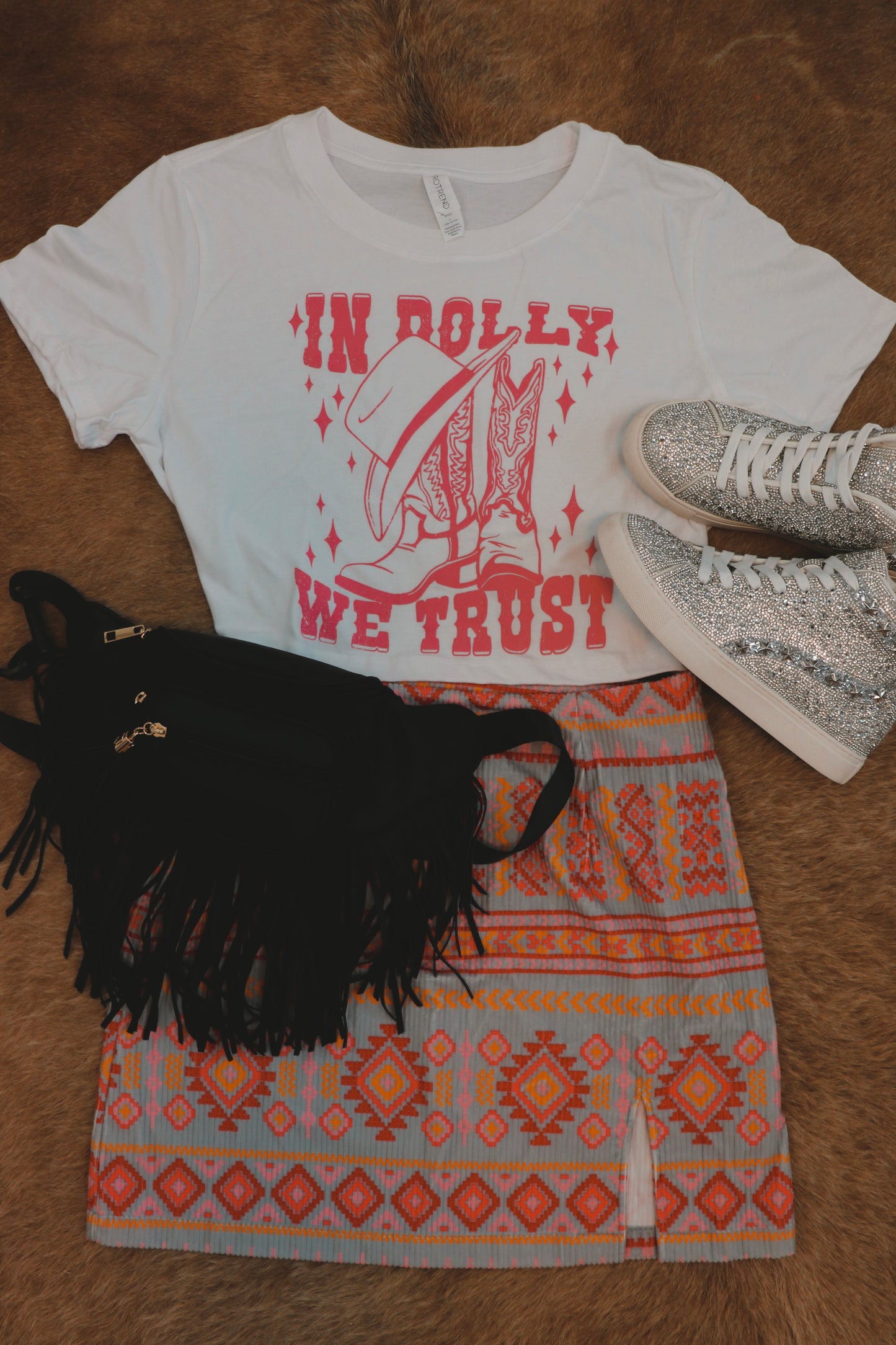 In Dolly We Trust Crop Tee