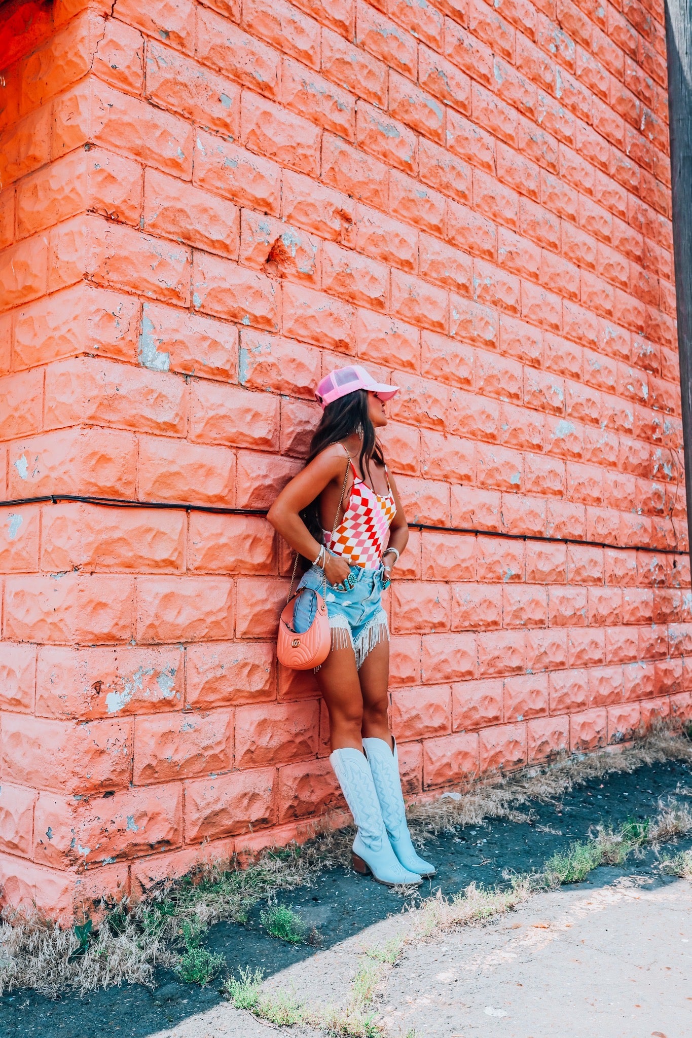 Fifth of May Checkered Bodysuit