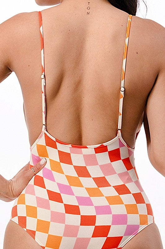 Fifth of May Checkered Bodysuit