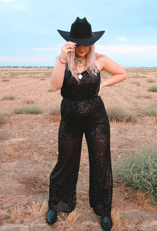 Shine on Me Sequin Jumpsuit