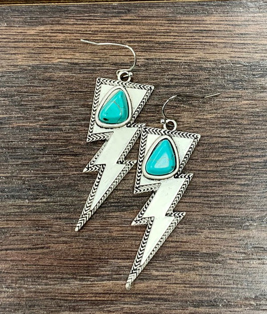 Bolt Turquoise Earrings
